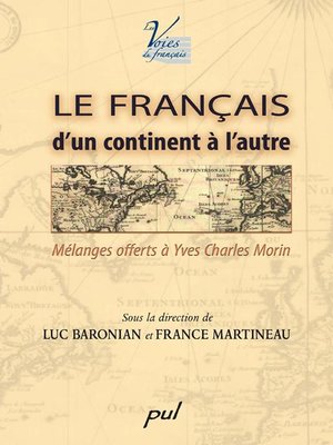 cover image of Le français d'un continent à l'autre